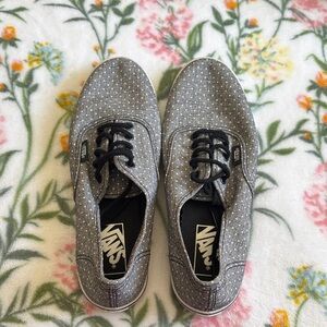 Vans Black and Gray Dotted Sneakers